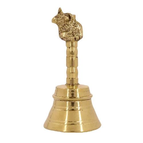 Nandi Design Brass Puja Bell