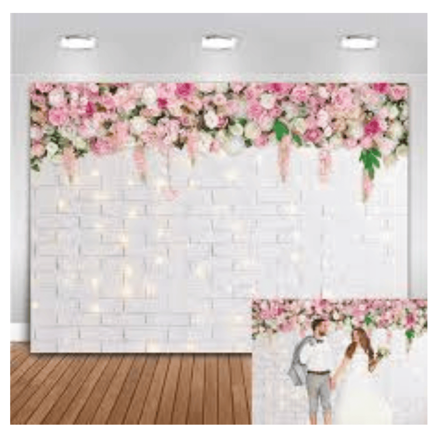Floral Design Backdrop Cloth