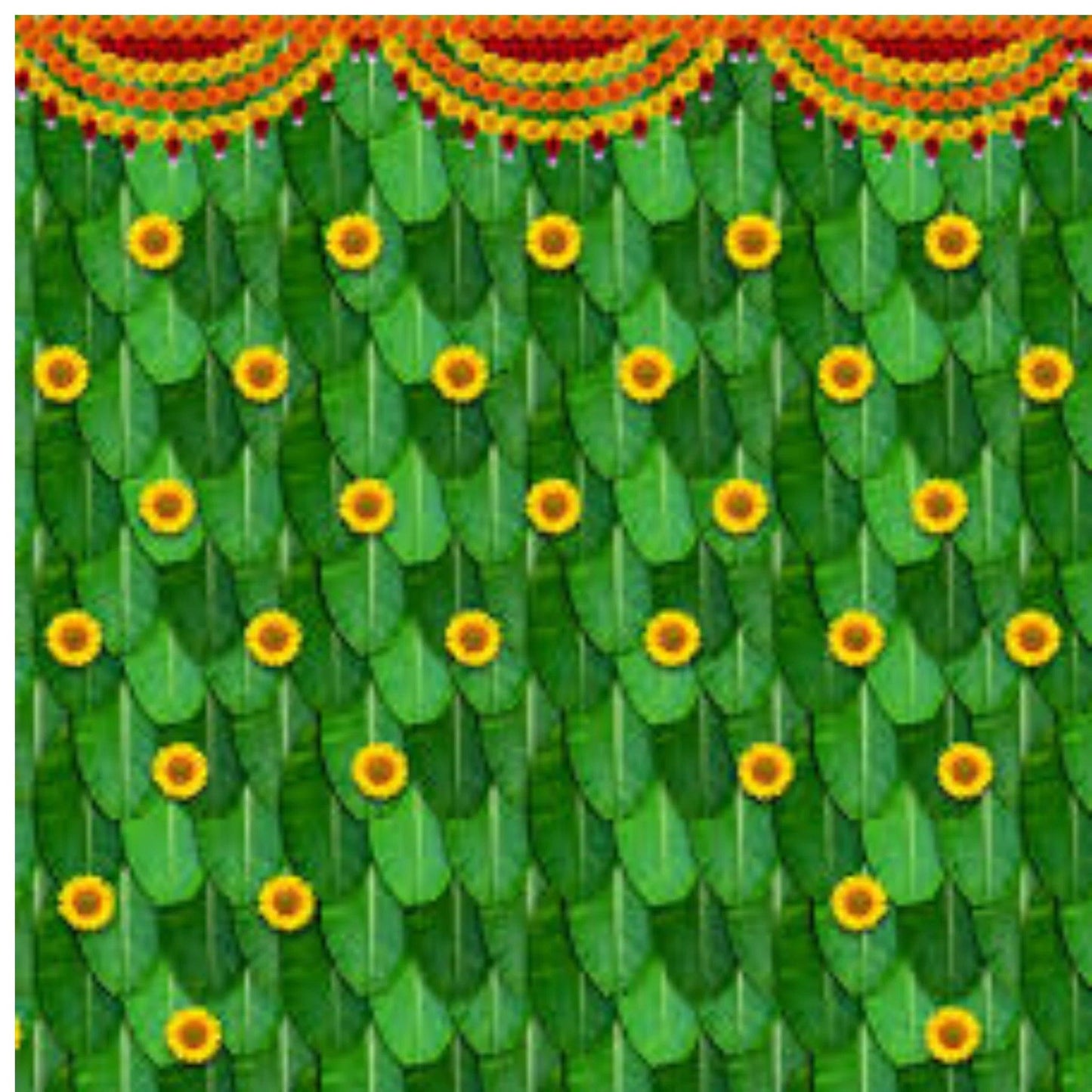 Laxmi on Banana Leaf Backdrop