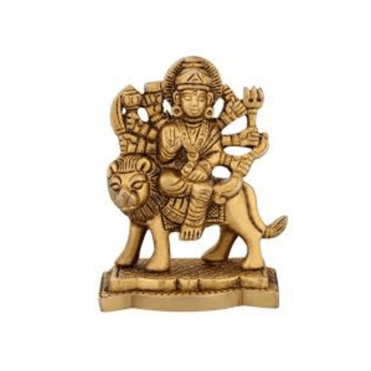 Brass Sherawali Statue