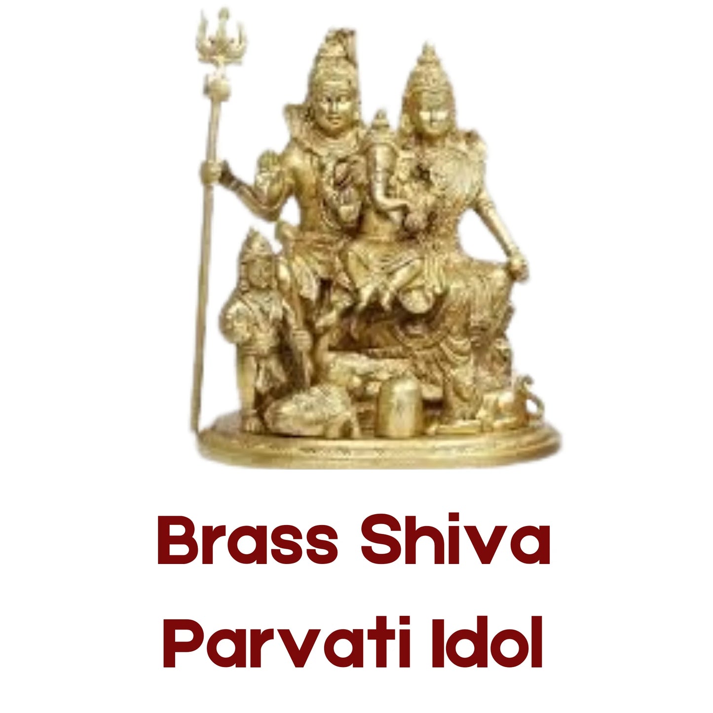 Brass Shiva Parvati Idol