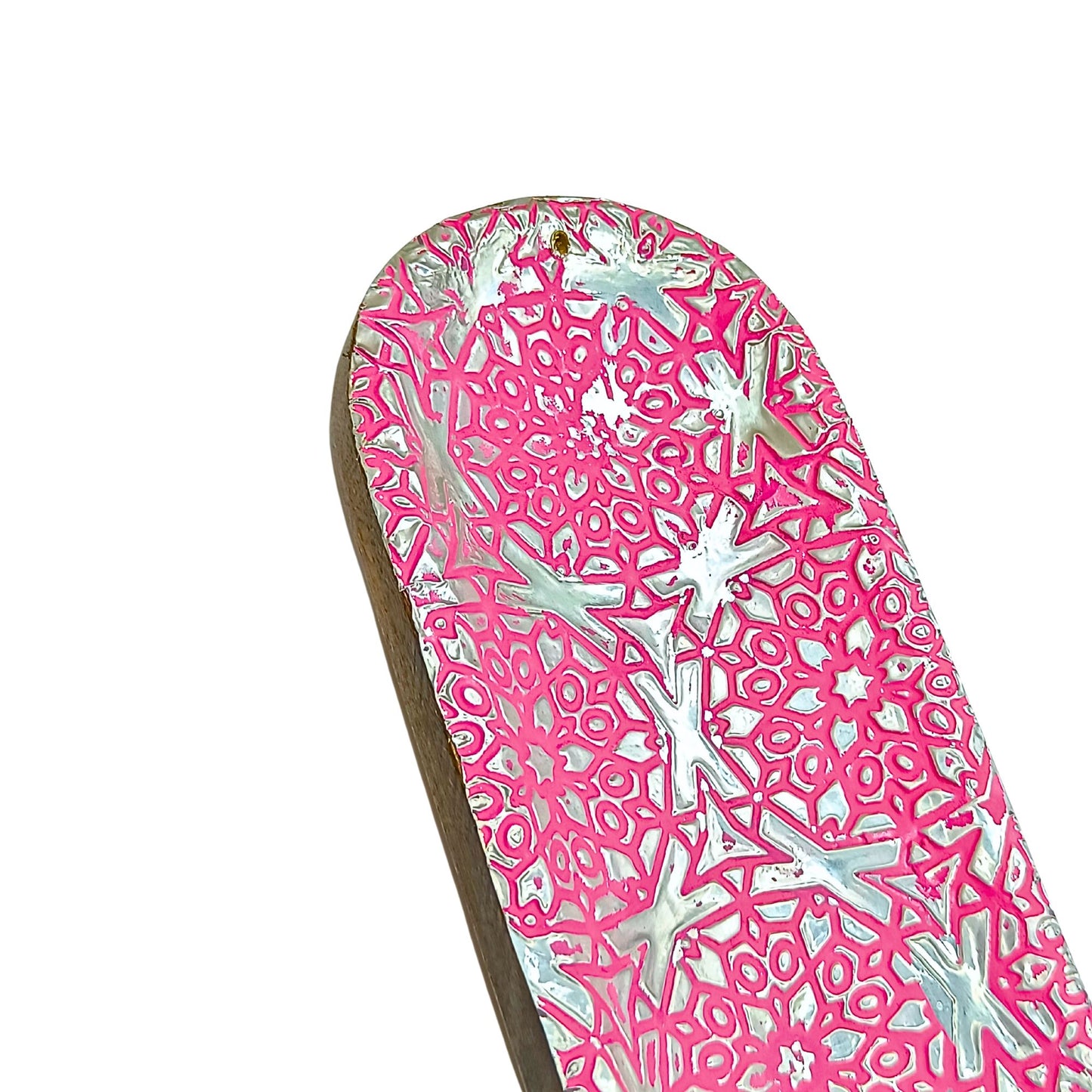 Wooden Double Incense Sticks & Cone Pink Burner