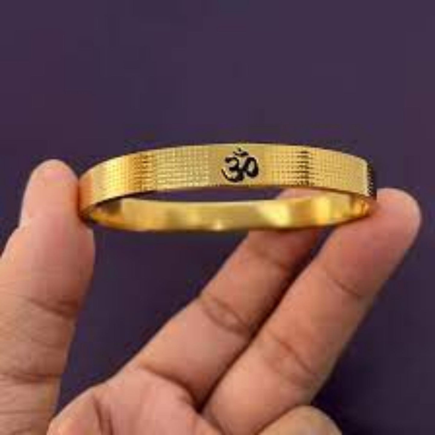 Gold Plated Women's Om Bracelet