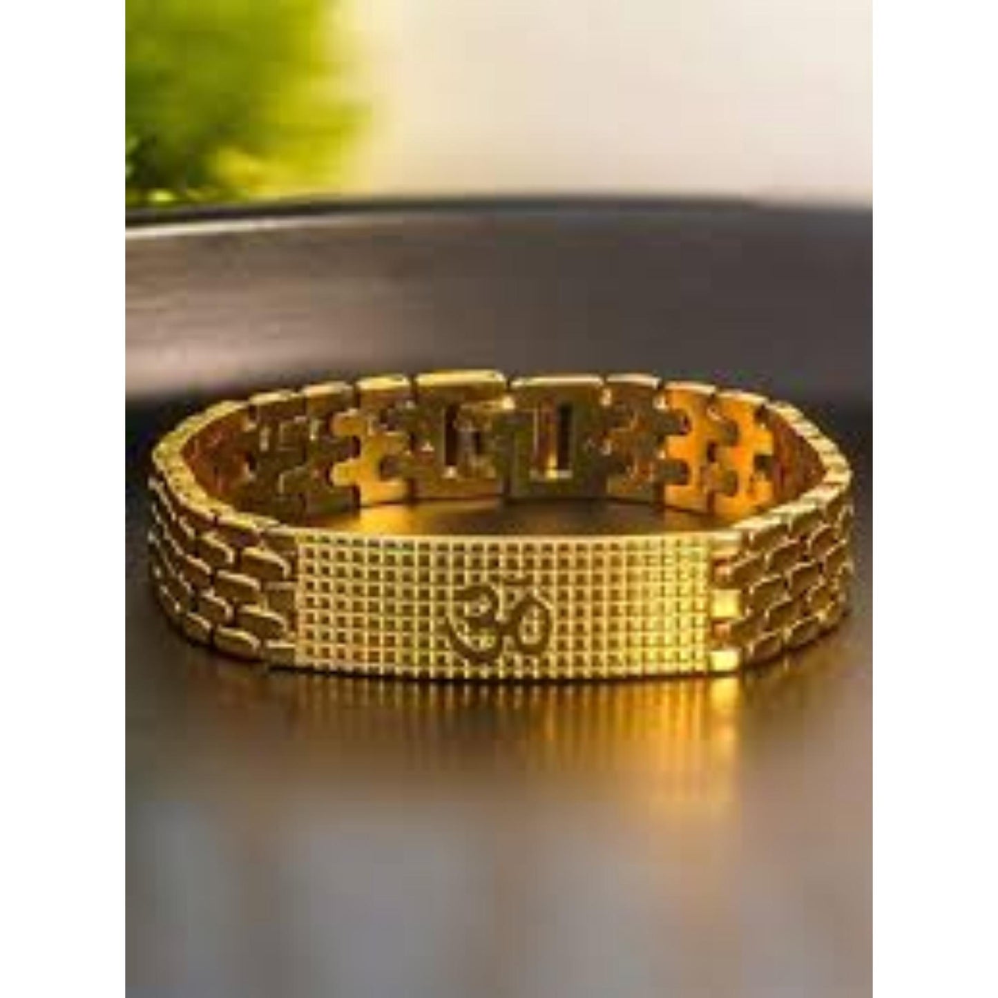 Gold Plated Ram Naam Bracelet