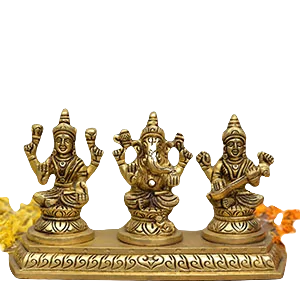 Ganesh, lakshmi and Saraswati Idols