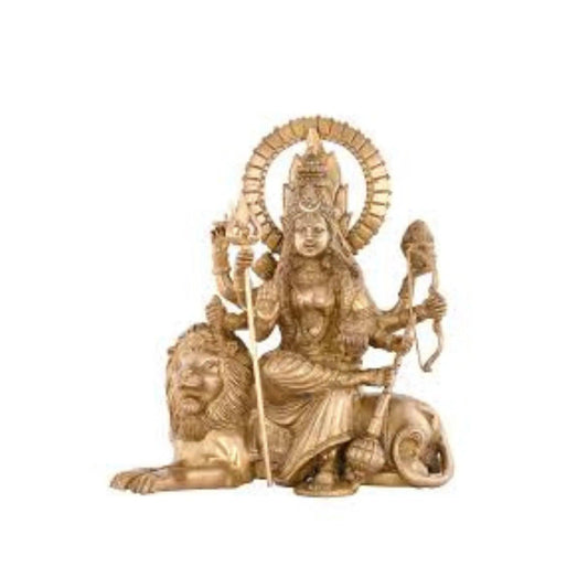 Brass Durga -Figurine