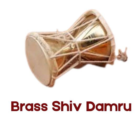 Brass Shiv Damru