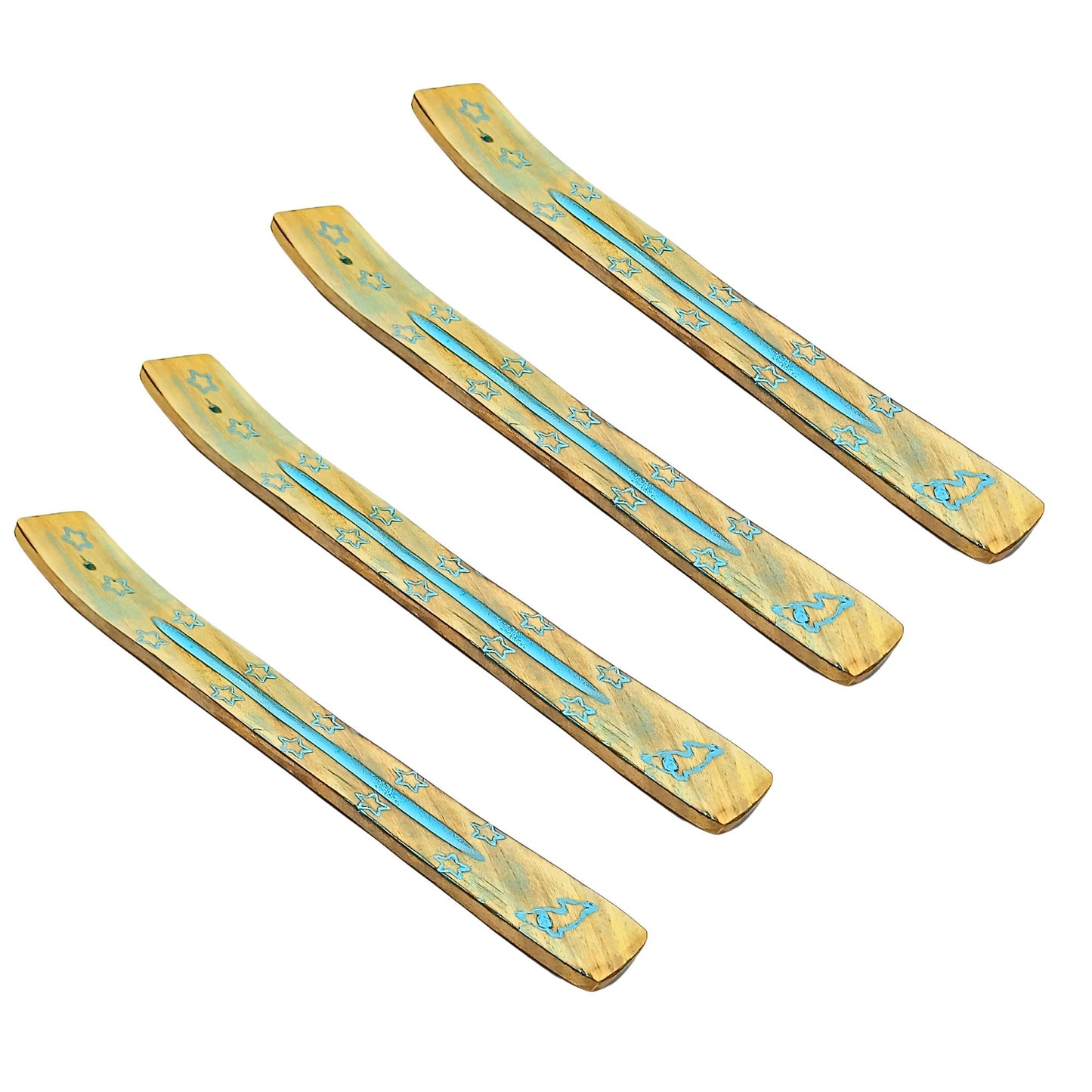 Wooden  Double Incense Sticks & Cone Burner