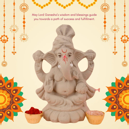 Eco-Friendly Kamal-ganesha Idol