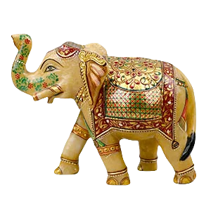 Elephant Gemstone Idol