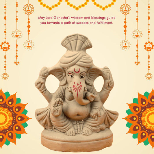 Ganesha Idol in Padmasana-Pose of Ganpati