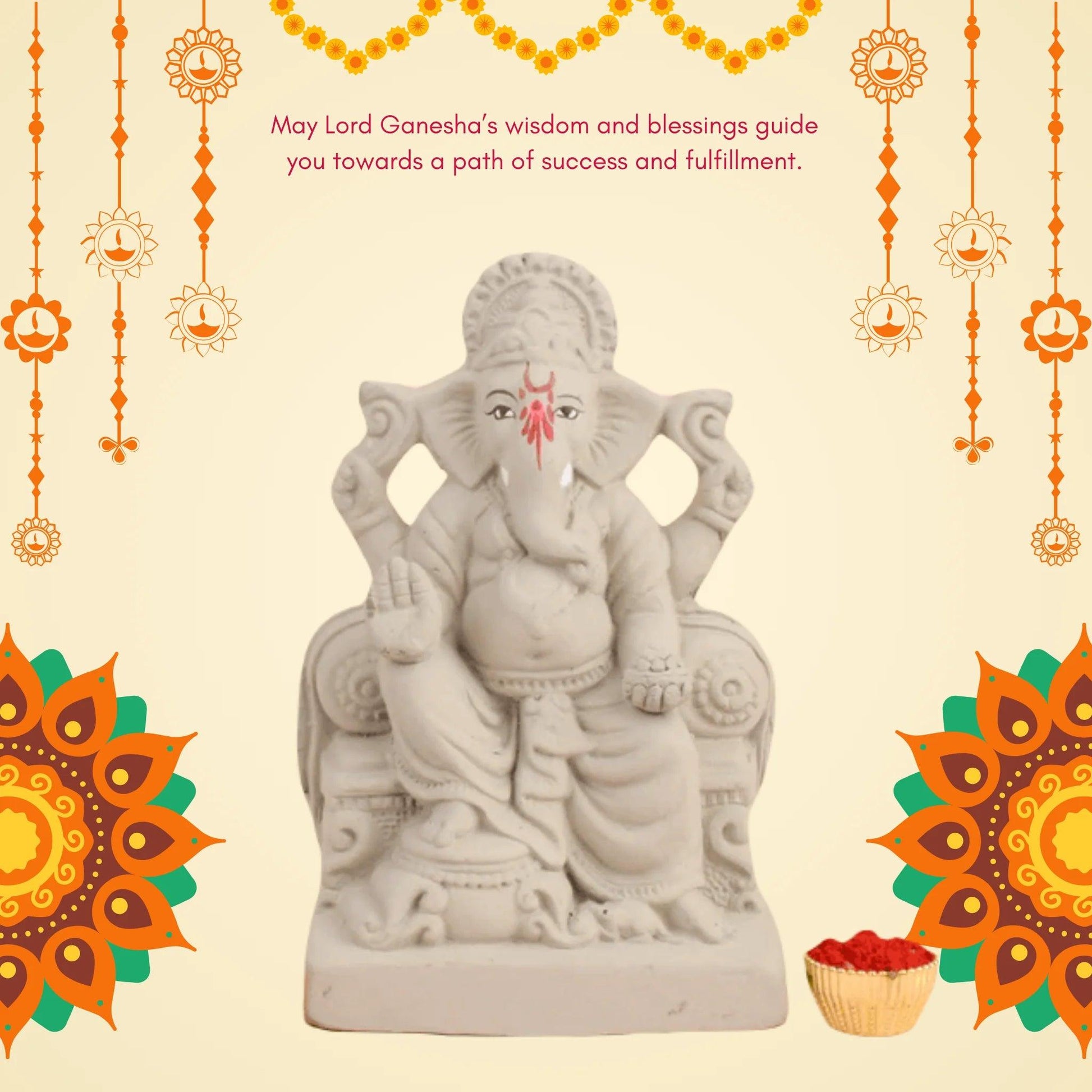 Ganesha-Seated on Shinghasan