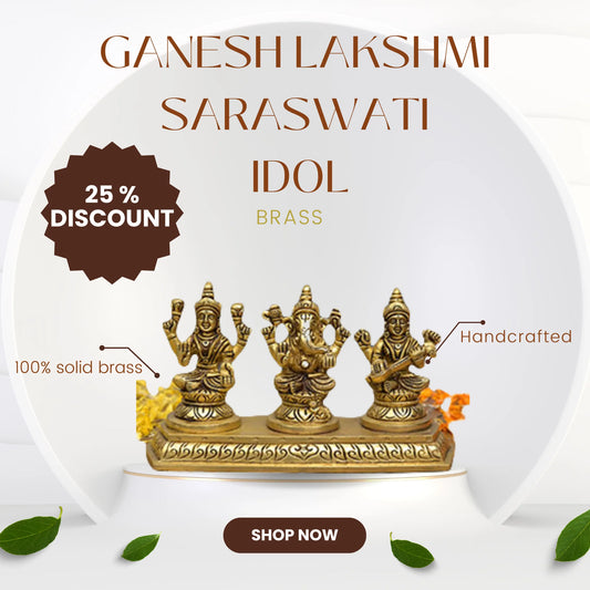 Ganesh, lakshmi and Saraswati Idols