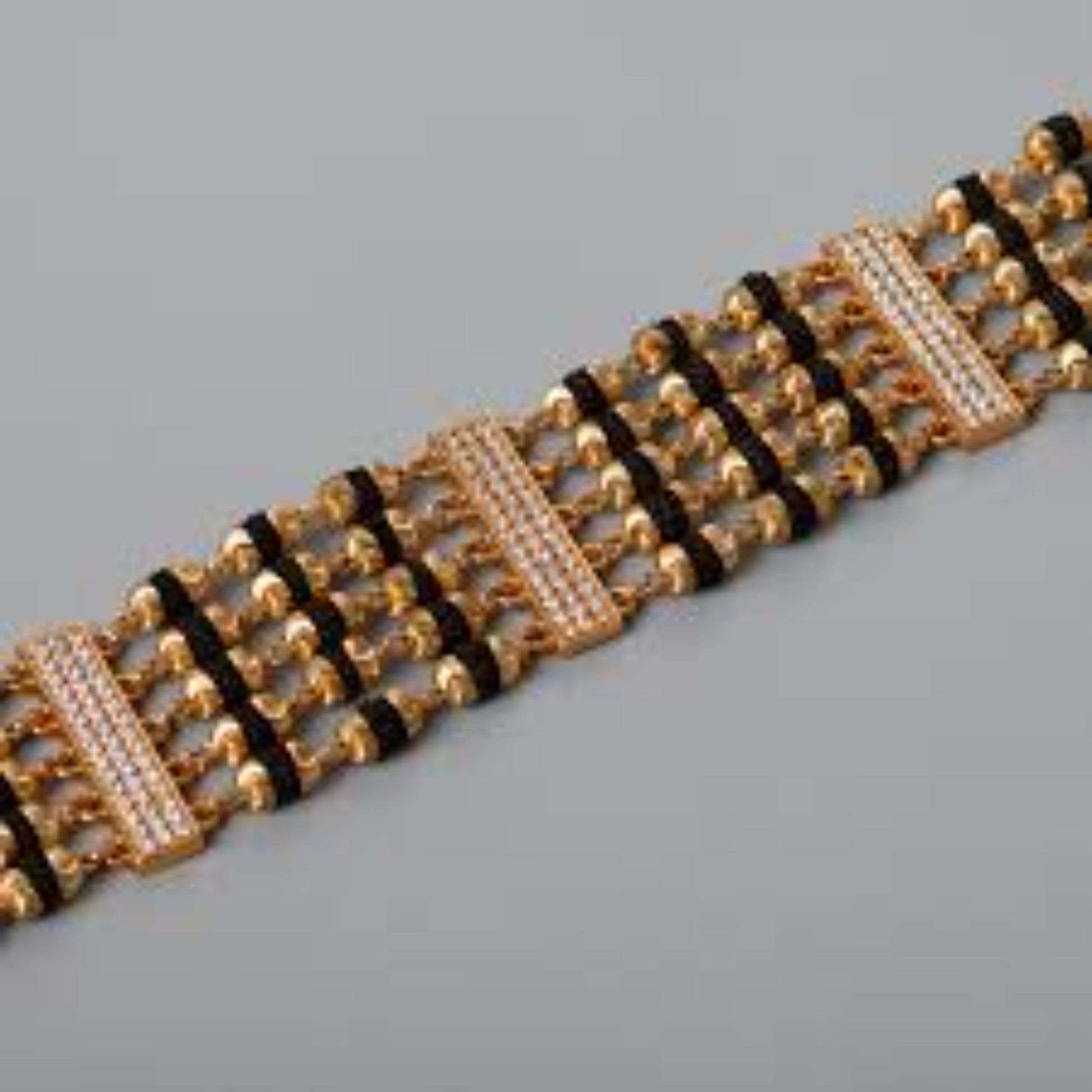gold black rudraksha mala