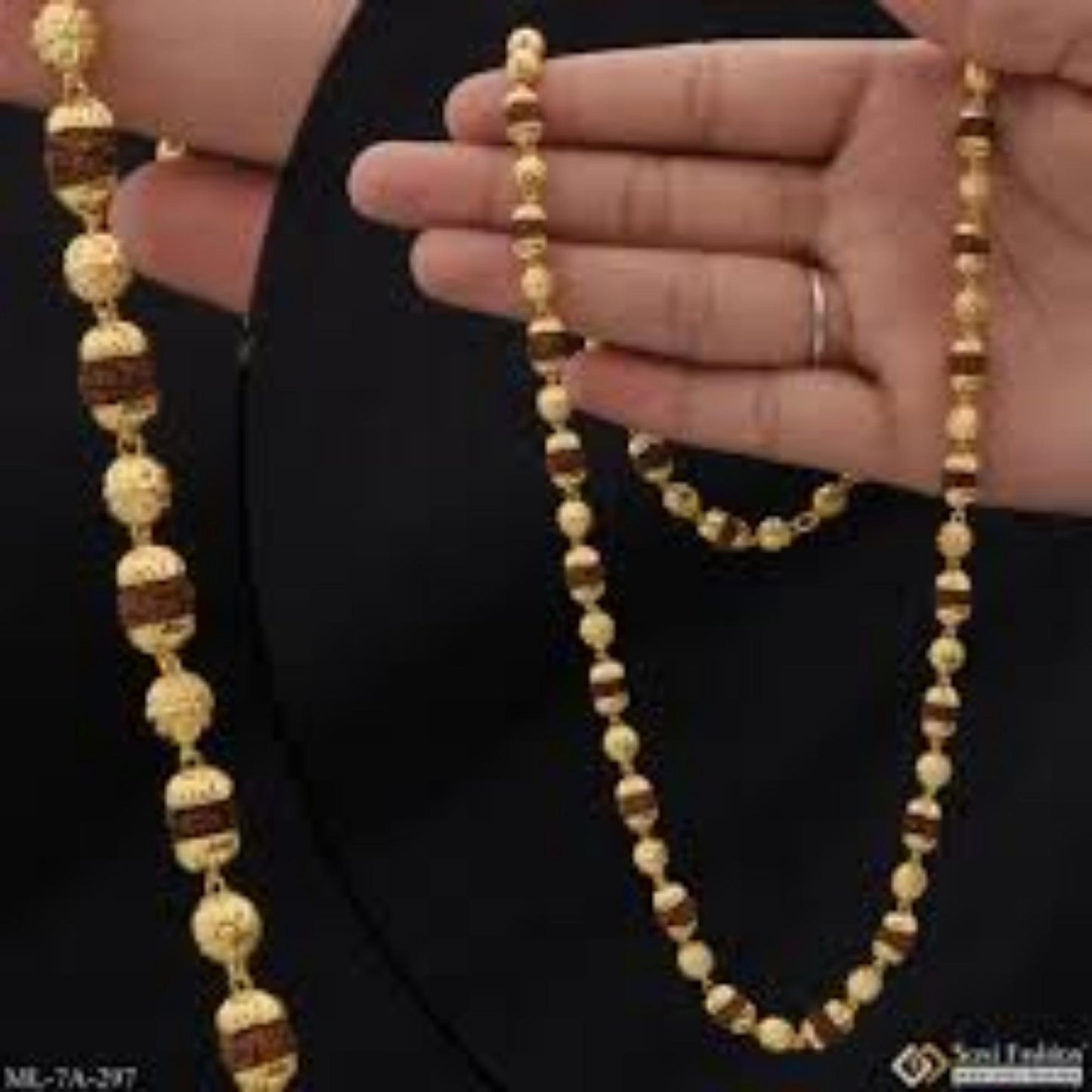 Gold Plated Eternal Grace Rudraksha Mala