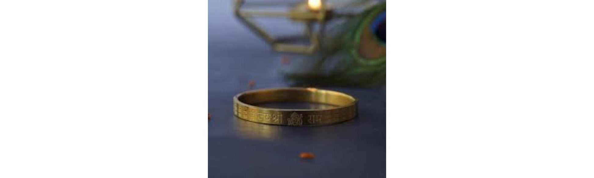 Gold Plated Ram Ji Kada