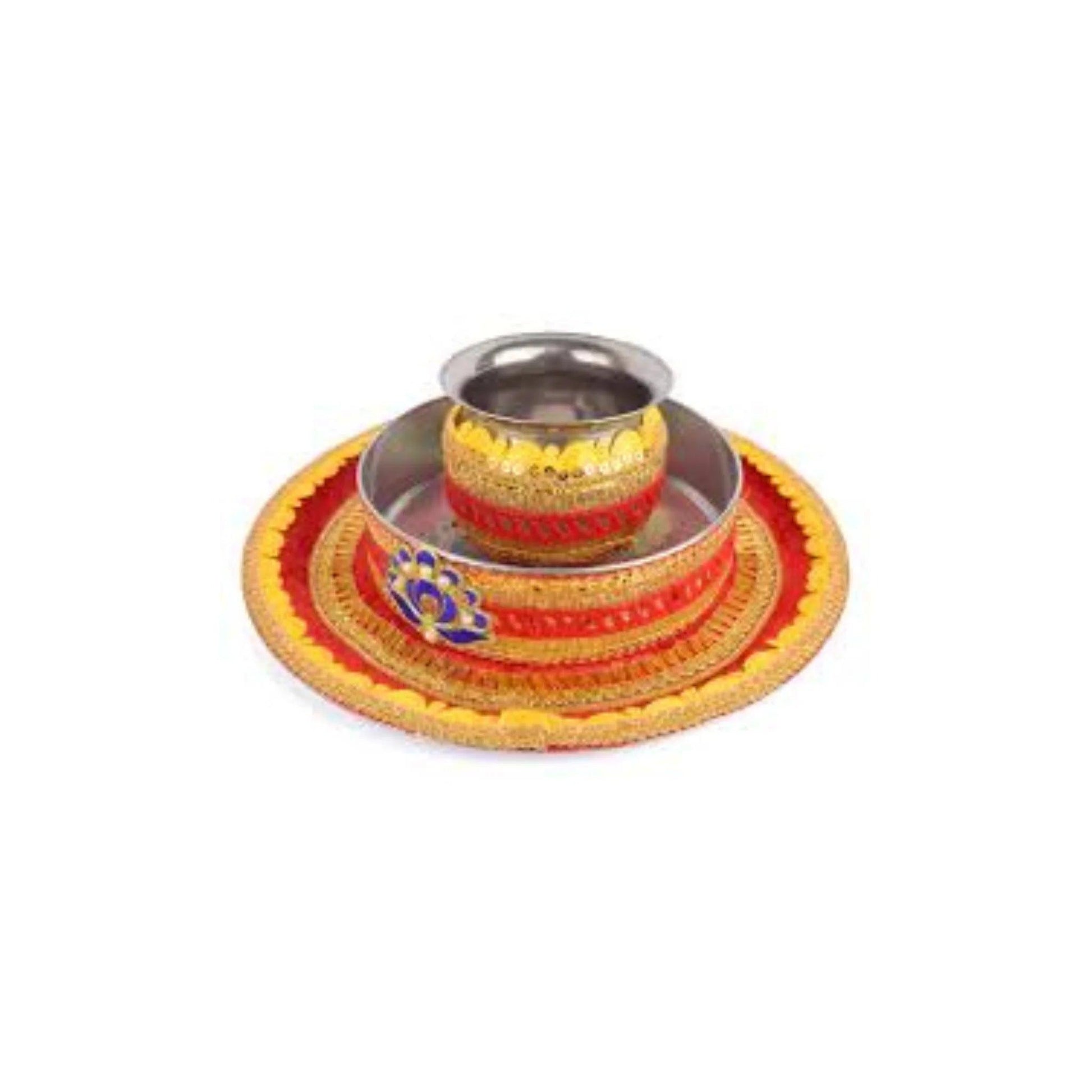 Golden Glimmer-Thali Set 