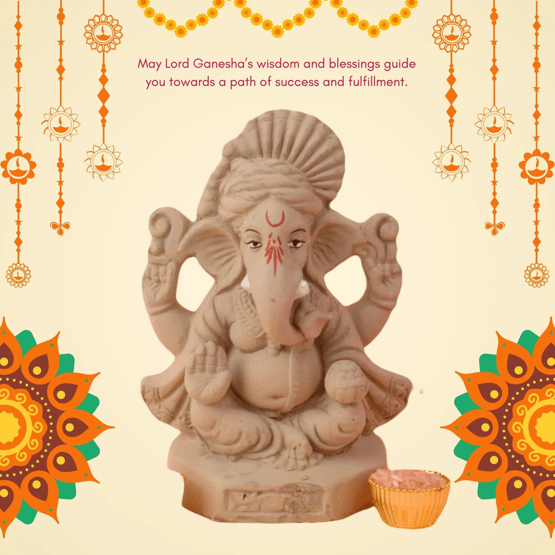 Jaswand Eco-Friendly Ganesh Idol