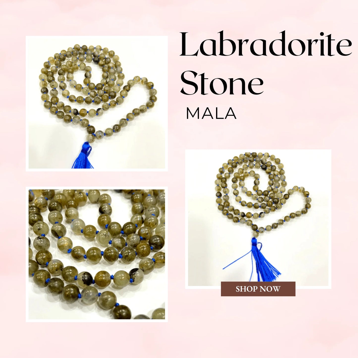 Labradorite Stone Mala