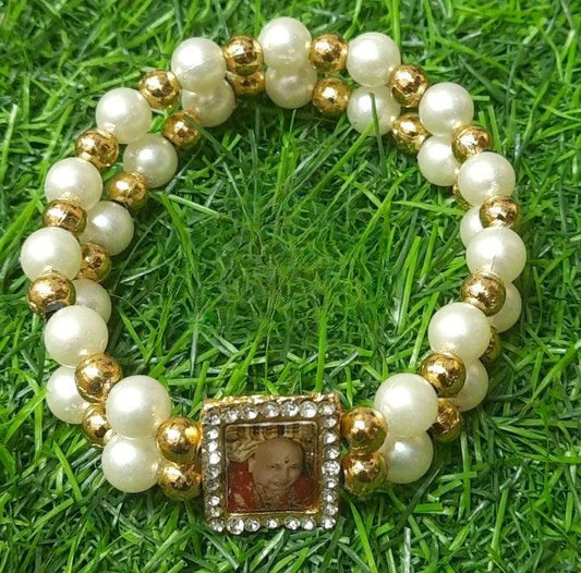 Premium Pearl Jai Guruji Bracelet