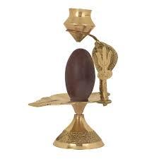 Pure Brass Divine Medium Narmadeshwar Shivling