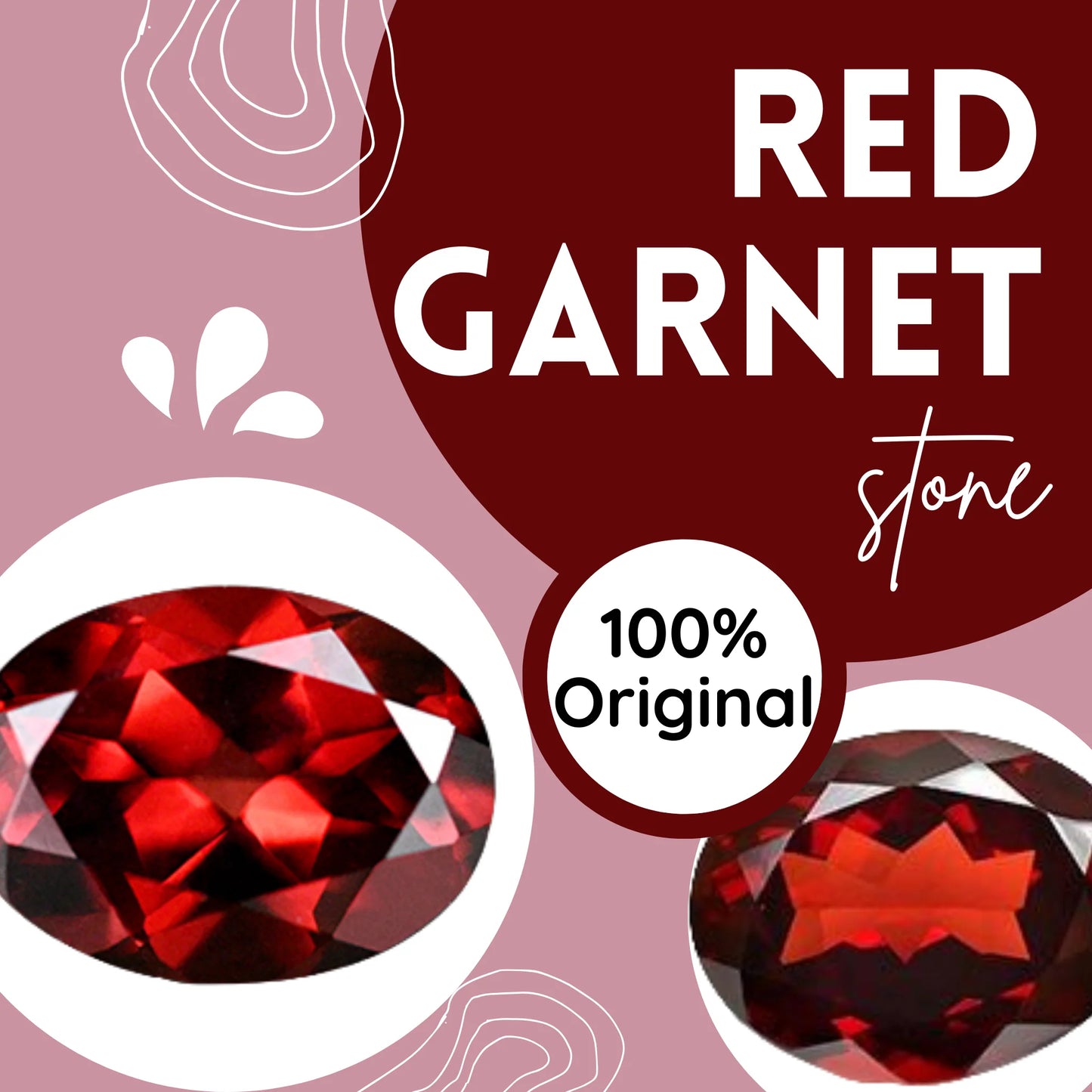 Red Garnet Stone