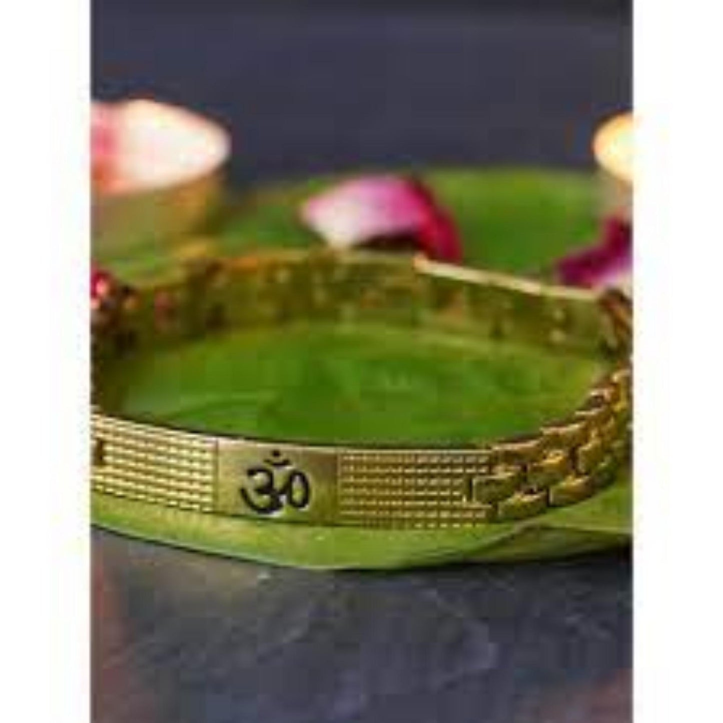 Gold Plated Sacred Om Bracelet