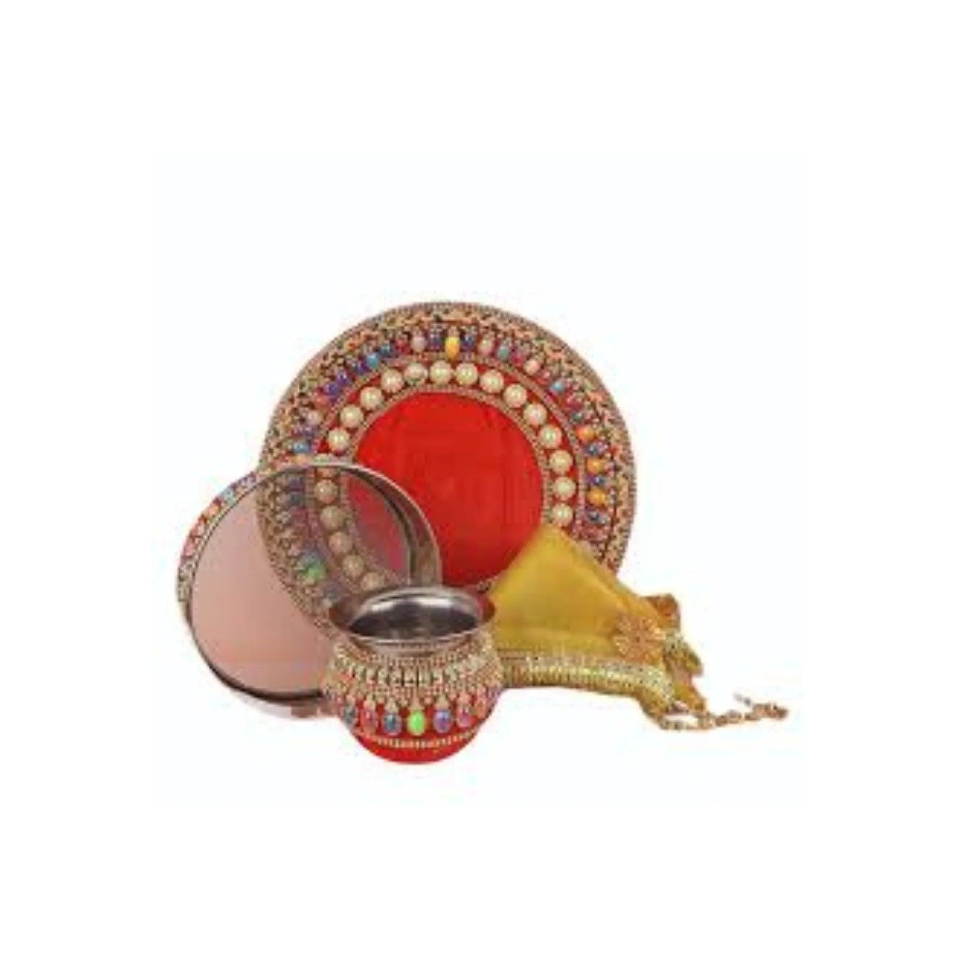 Red Beaded-Thali 