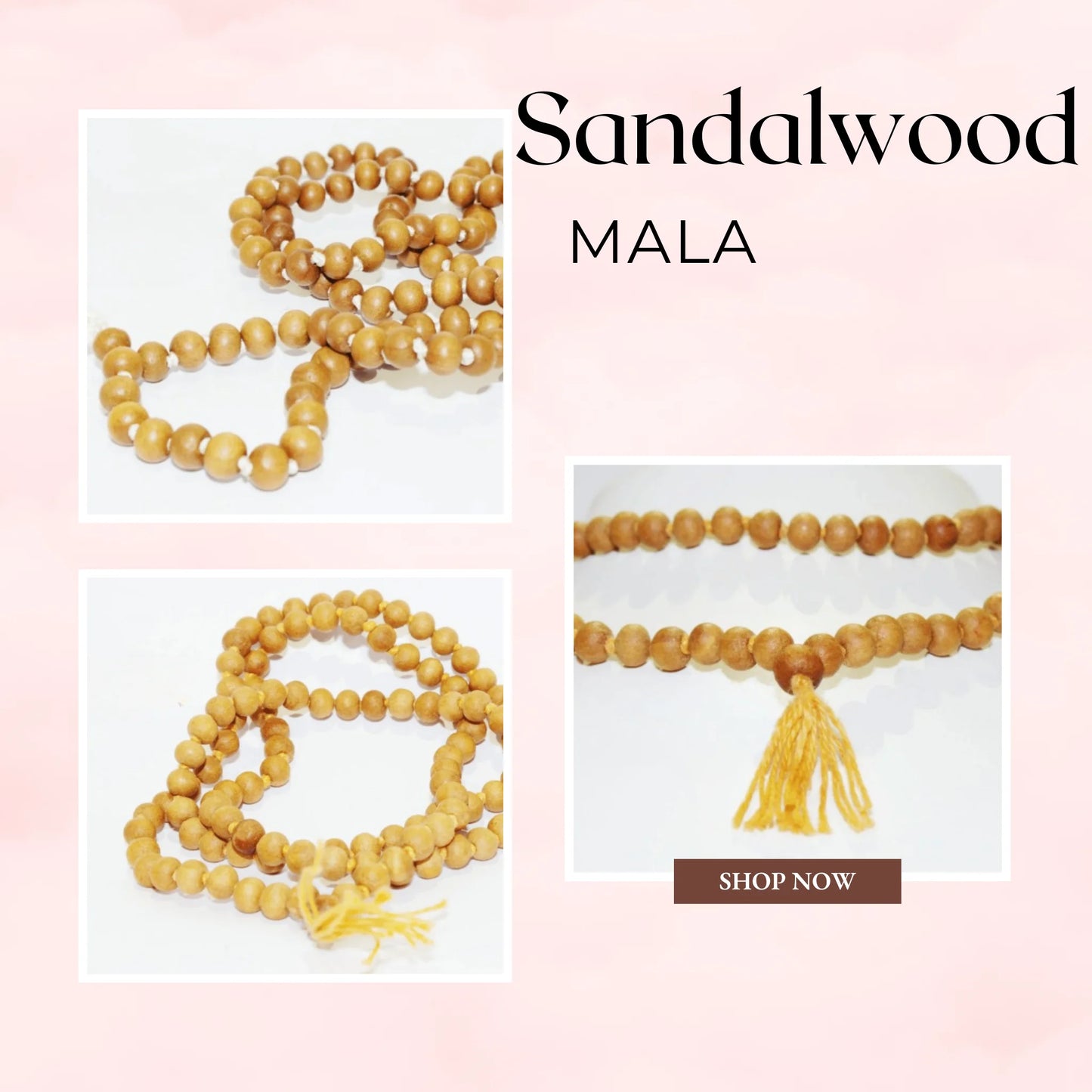 Sandalwood (Chandan) Mala: A Spiritual and Therapeutic Gem