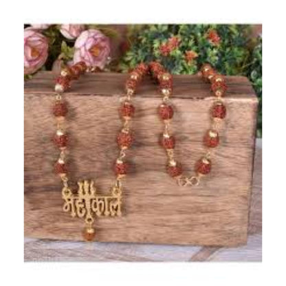 silver mahakal rudraksha mala
