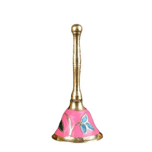 Stunning Floral Design Brass Pooja Bell