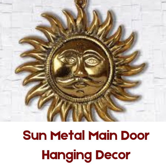 Sun Metal Main Door Hanging Decor