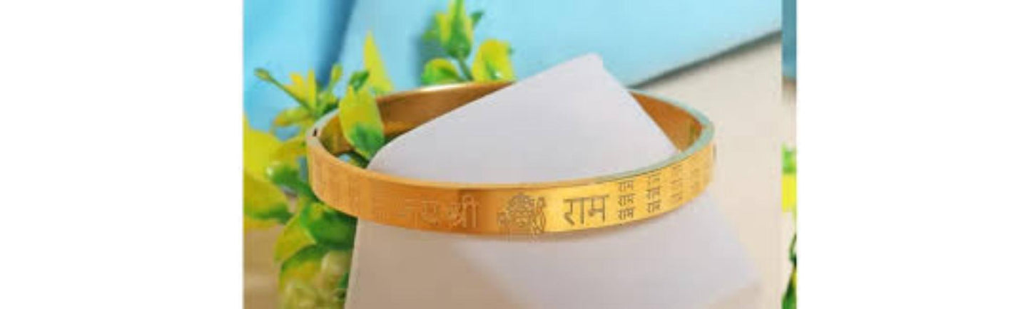 Gold Plated Ram Ji Kada