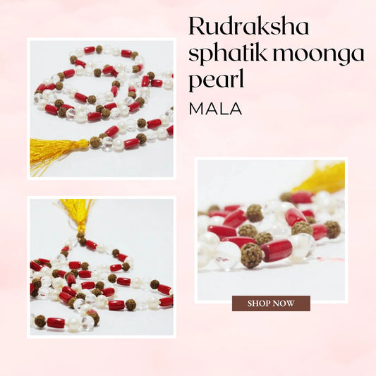 Shop Premium Rudraksha, Sphatik, Moonga & Pearl Malas